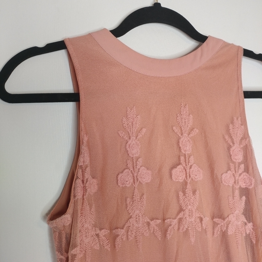 Want & Need Embroidered Sleeveless Lace Tank - Picture 8 of 14
